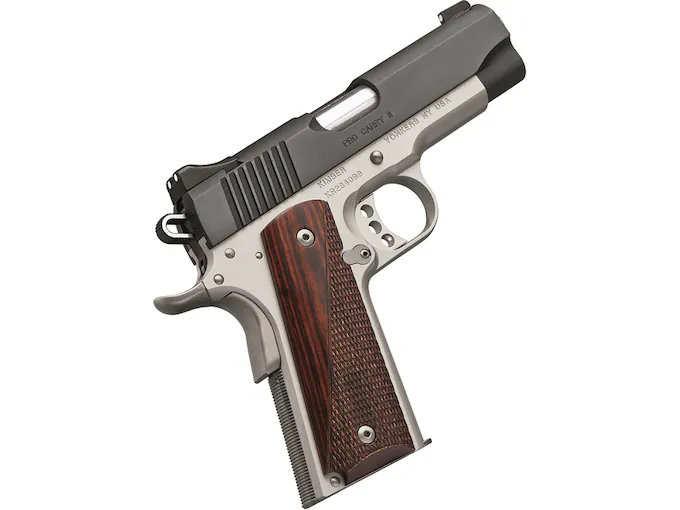 Kimber-Pro-Carry-II-Two-Tone-Semi-Automatic-Pistol-45-ACP-422-Barrel-7-Round-Black-Rosewood